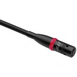 Monacor GM-5212L Mikrofony elektretowe na gęsiej szyi, ze świecącym na czerwono pierścieniem